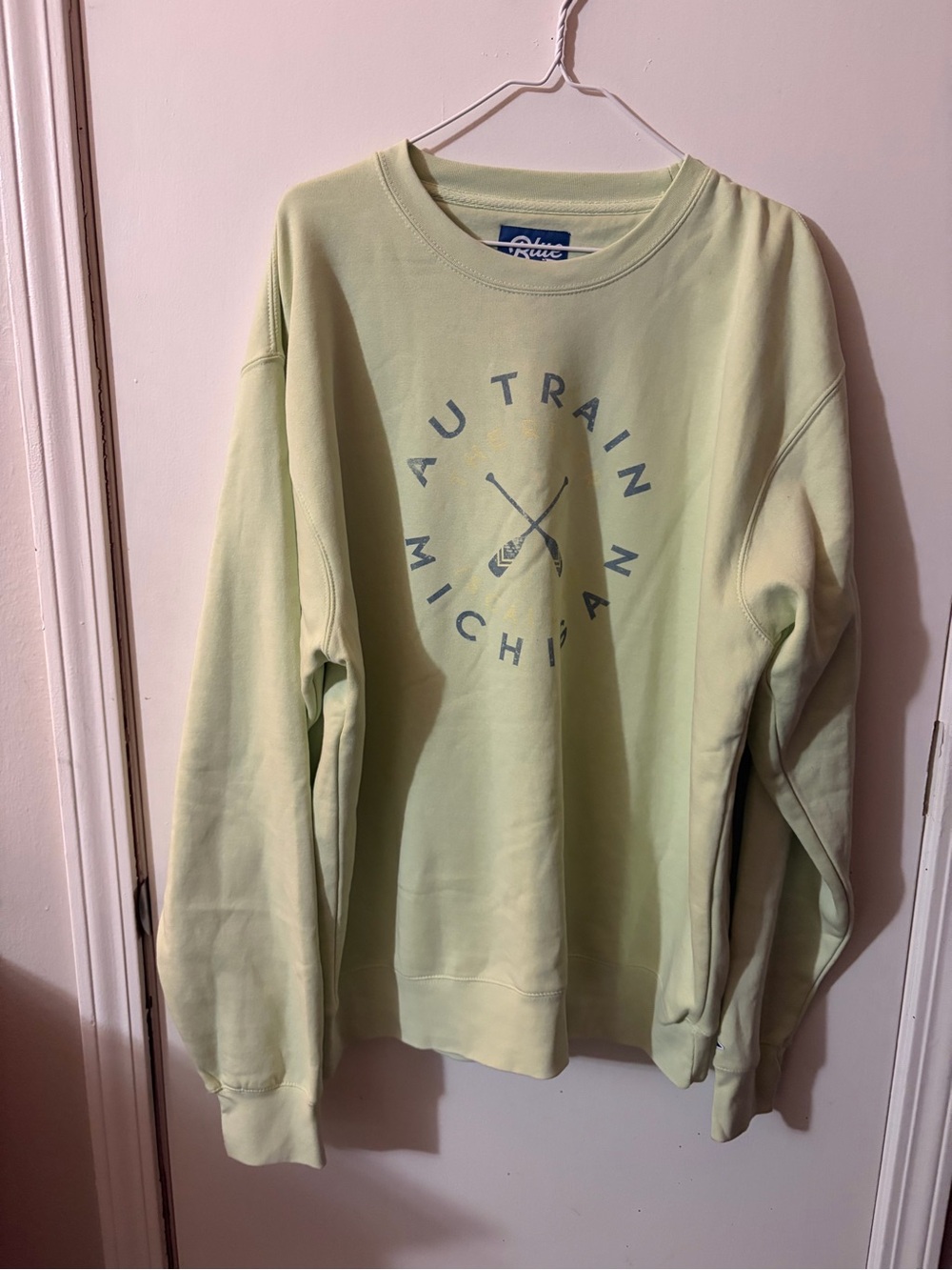 NWOT Women’s Large Autrain Michigan Light Green Crewneck Tote16